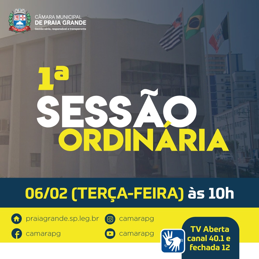 1ª SESSÃO ORDINÁRIA DE 2024