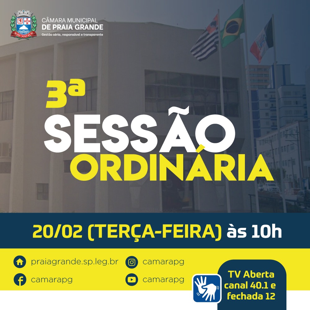 3ª SESSÃO ORDINÁRIA 