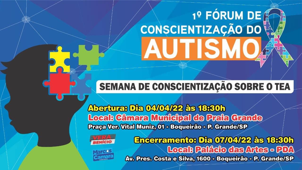 A CÂMARA TERÁ O 1° FÓRUM DO AUTISTA.