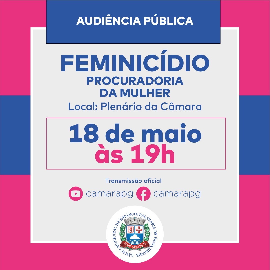 AUDIÊNCIA PÚBLICA SOBRE FEMINICÍDIO