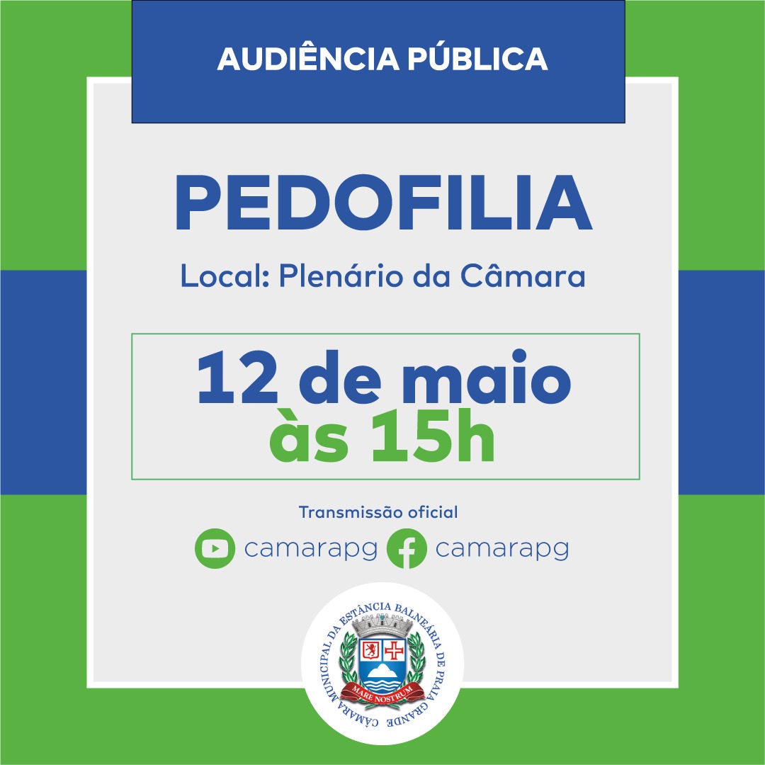 AUDIÊNCIA PÚBLICA SOBRE PEDOFILIA