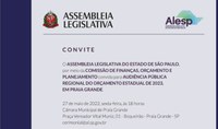 COMUNICADO DE AUDIÊNCIA PÚBLICA