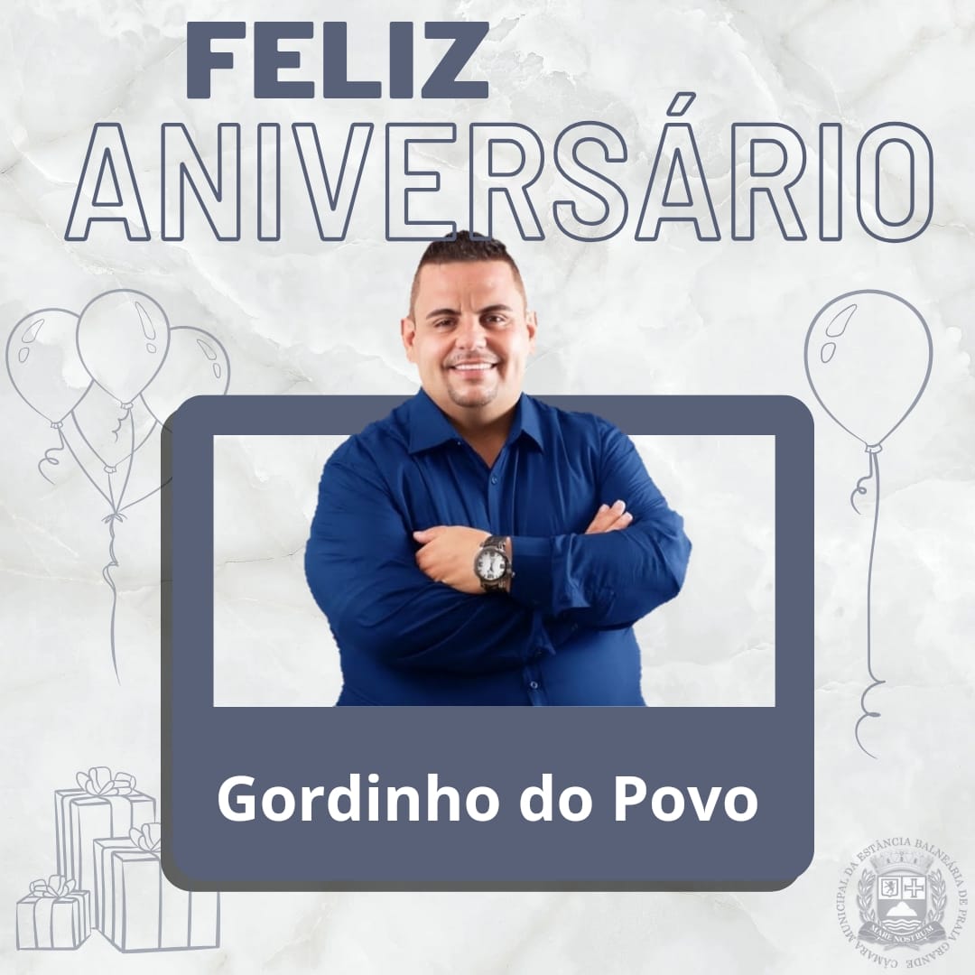 PARABÉNS VEREADOR GORDINHO DO POVO