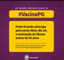 PRAIA GRANDE LIBERA VACINAÇÃO DE IDOSOS ACIMA DE 69 ANOS